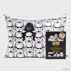 Star Wars & Kitsch Satin Pillowcase in Darth Vader & Stormtroopers