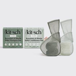 Rosemary & Biotin Shampoo & Conditioner Combo + Bar Saver Bags Bundle
